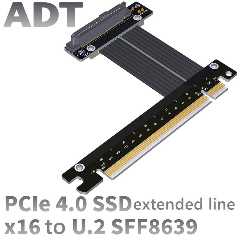 Увеличенный адаптер для передачи данных с интерфейса U2 на PCI-E 4,0 X16 SFF-8639 NVMEpcie
Увеличенный адаптер для передачи данных с интерфейса U2 на PCI-E 4,0 X16 SFF-8639 NVMEpcie