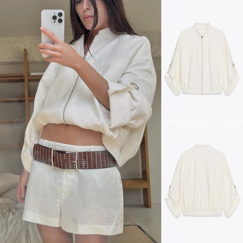 Новое летнее поступление, женское матовое пальто с воротником-стойкой Long Sve Linen Blend Jaet Coat Roll up Sve из полиэфирного волокна ort... 
Новое летнее поступление, женское матовое пальто с воротником-стойкой Long Sve Linen Blend Jaet Coat Roll up Sve из полиэфирного волокна ort...