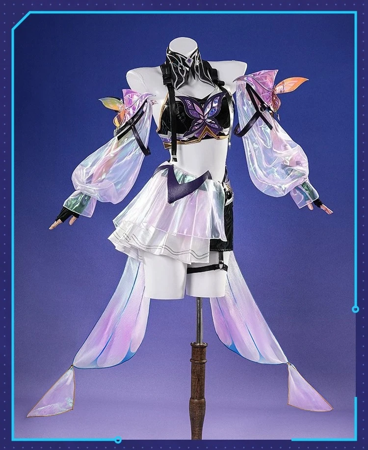 Honor of Kings Ake Butterfly Dance Cosplay Costume, Dream Series New Skin Purple Black Outfit with for Women
Honor of Kings Ake Butterfly Dance Cosplay Costume, Dream Series New Skin Purple Black Outfit with for Women