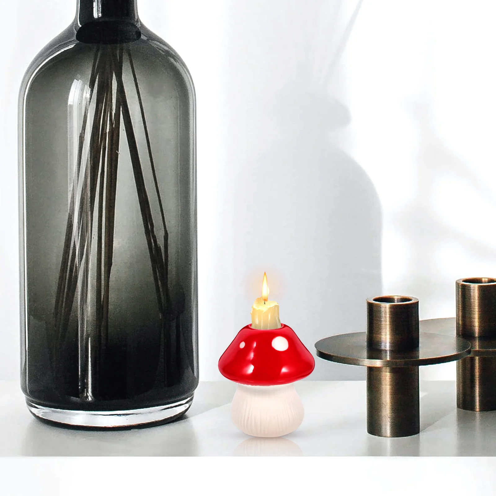 Chic Mushroom Shape Ceramic Holder Decorative Stand Table Display for Home Living Room and Holiday Decoration
Chic Mushroom Shape Ceramic Holder Decorative Stand Table Display for Home Living Room and Holiday Decoration