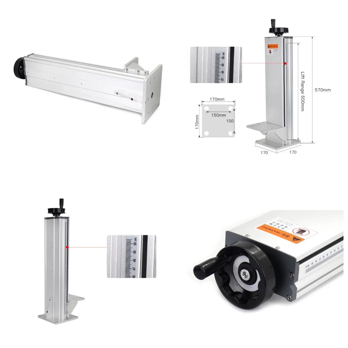 WaveTopSign 500mm Z-Axis Lifting Column Laser Lifting Table Marking Parts for CO2 Fiber Laser Engraving and Marking Machine
WaveTopSign 500mm Z-Axis Lifting Column Laser Lifting Table Marking Parts for CO2 Fiber Laser Engraving and Marking Machine