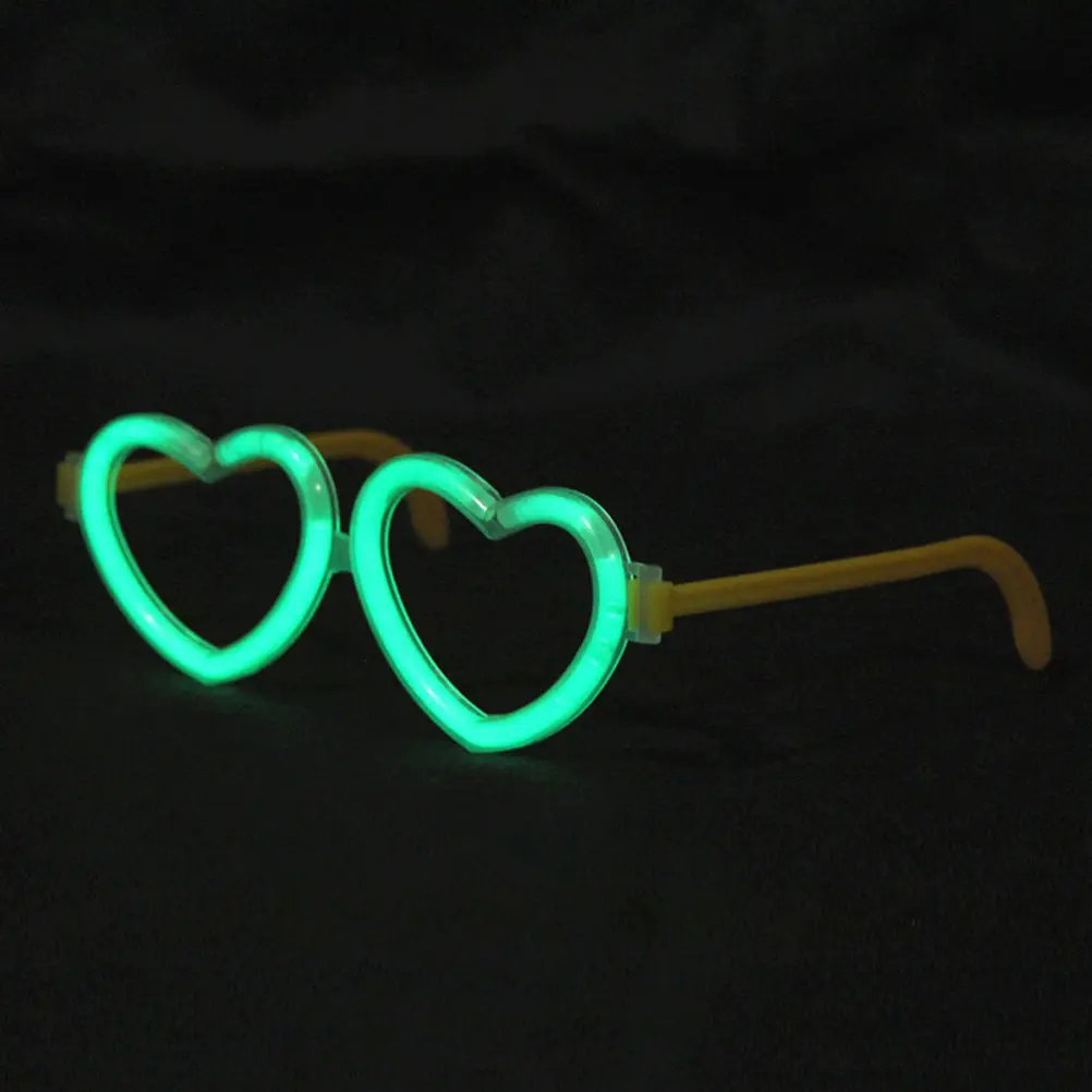 4Pcs Glow Eyeglasses Heart Shaped Lightweight Portable Easy Wear Take Off Party Concert Bar Outdoor Activities Mixed Color
4Pcs Glow Eyeglasses Heart Shaped Lightweight Portable Easy Wear Take Off Party Concert Bar Outdoor Activities Mixed Color