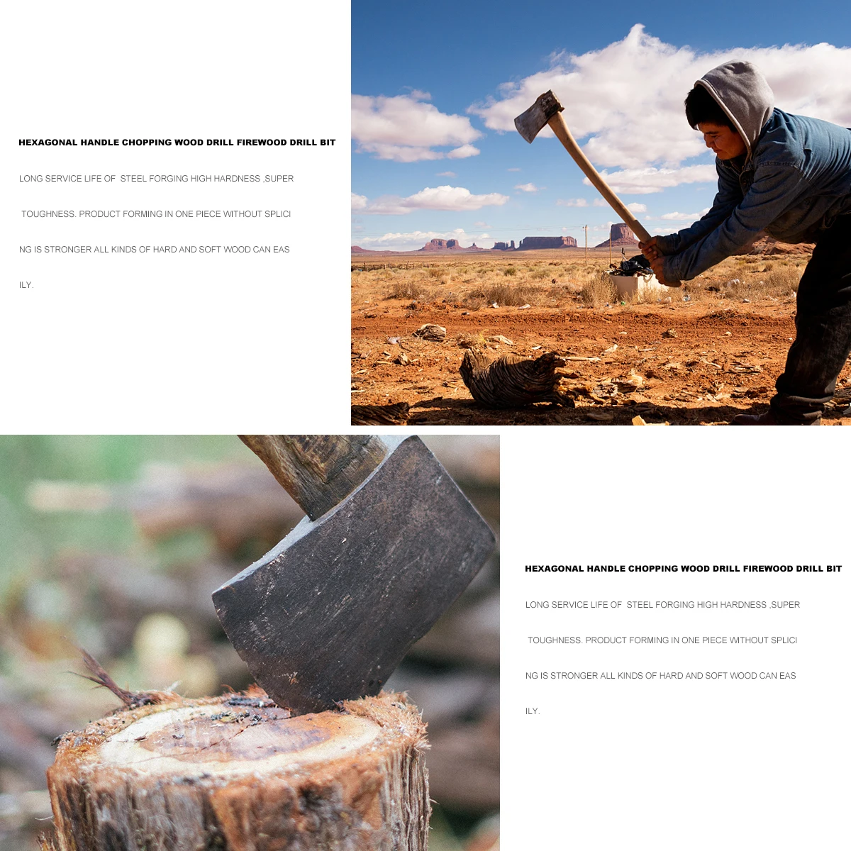 42mm Electric Firewood Breaker Tool Carbon Steel Forged Wood Drill Bit Heavy Duty Hammer Drill Splitter Grooved Long Service
42mm Electric Firewood Breaker Tool Carbon Steel Forged Wood Drill Bit Heavy Duty Hammer Drill Splitter Grooved Long Service