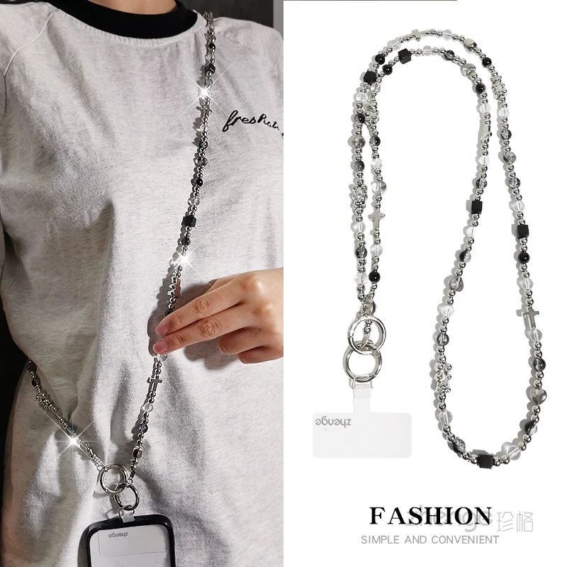 Ремешок для телефона с жемчужным покрытием в виде звезды, длинный крест на плечо, можно носить женскую уличную модную сумку, цепочку для телефона
Ремешок для телефона с жемчужным покрытием в виде звезды, длинный крест на плечо, можно носить женскую уличную модную сумку, цепочку для телефона