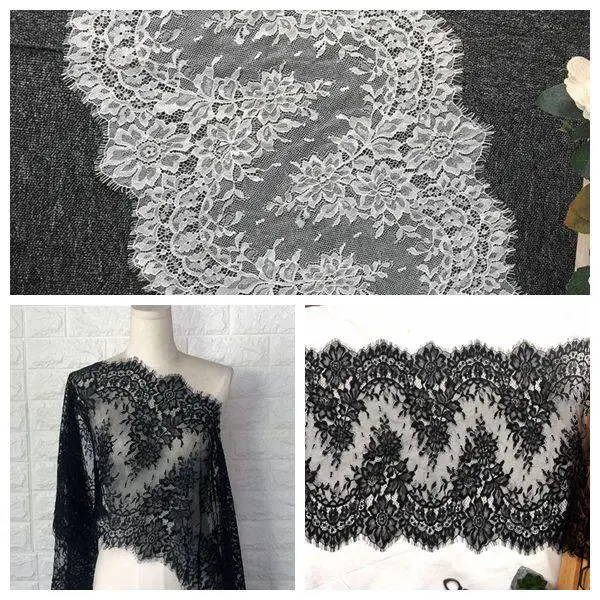 3M Soft Black And White Eyelash Fringe Trim 40cm Wide DIY Fabric For Clothing Skirt Decoration
3M Soft Black And White Eyelash Fringe Trim 40cm Wide DIY Fabric For Clothing Skirt Decoration