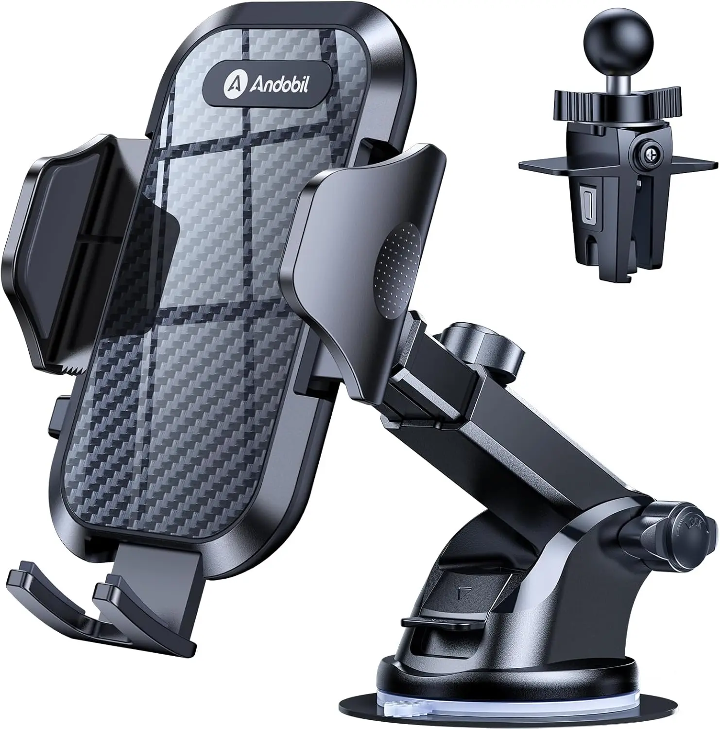 Car Phone Holder, Military-Grade 89lbs Strongest Suction Phone Mount for Dashboard/Windshield/Vent, Easy Clamp Stand for iPhone
Car Phone Holder, Military-Grade 89lbs Strongest Suction Phone Mount for Dashboard/Windshield/Vent, Easy Clamp Stand for iPhone