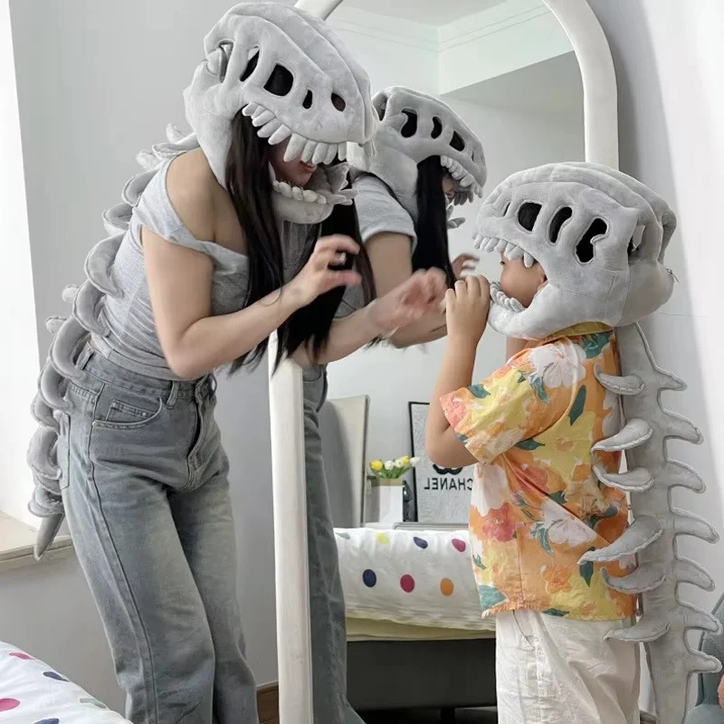 Hot Dinosaur Skeleton Plush Doll Stuffed Animal Headgear Exoskeleton Doll Children Plush ToyHat Gift Cos Props Halloween Costume
Hot Dinosaur Skeleton Plush Doll Stuffed Animal Headgear Exoskeleton Doll Children Plush ToyHat Gift Cos Props Halloween Costume