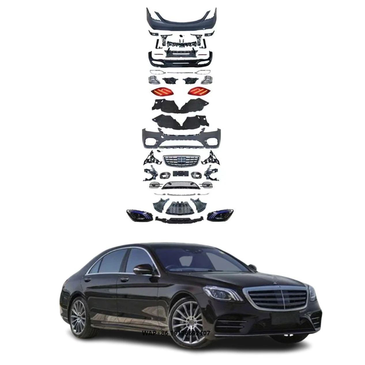 High Quality New Front Lip Rear Diffuser Fender Front Bumper Grille Bolt-On Upgrade Kit 2014-2017 for S Class W222
High Quality New Front Lip Rear Diffuser Fender Front Bumper Grille Bolt-On Upgrade Kit 2014-2017 for S Class W222