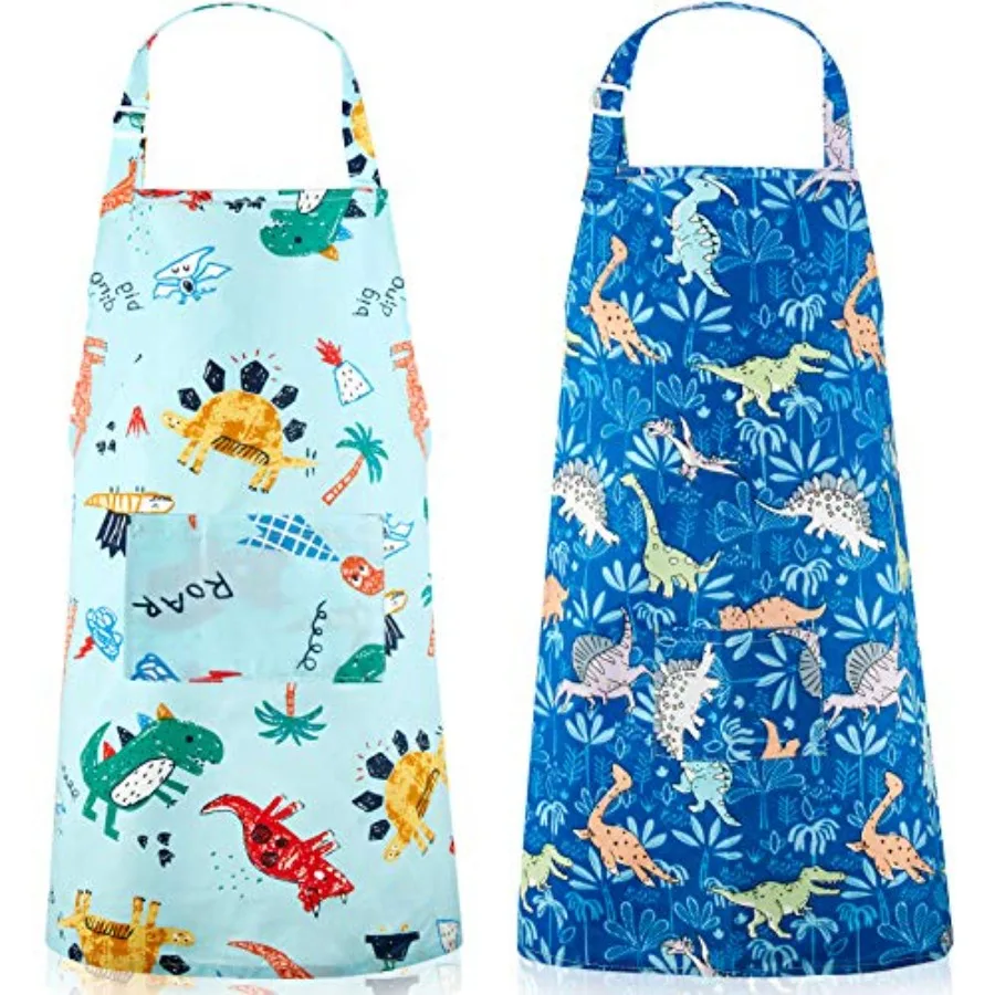 2 Pcs Dinosaur Apron with Pocket for Boys Girls Cng Kitchen Toddler Cartoon Apron with Adjustable Neck Strap for Cng Baking Pa
2 Pcs Dinosaur Apron with Pocket for Boys Girls Cng Kitchen Toddler Cartoon Apron with Adjustable Neck Strap for Cng Baking Pa