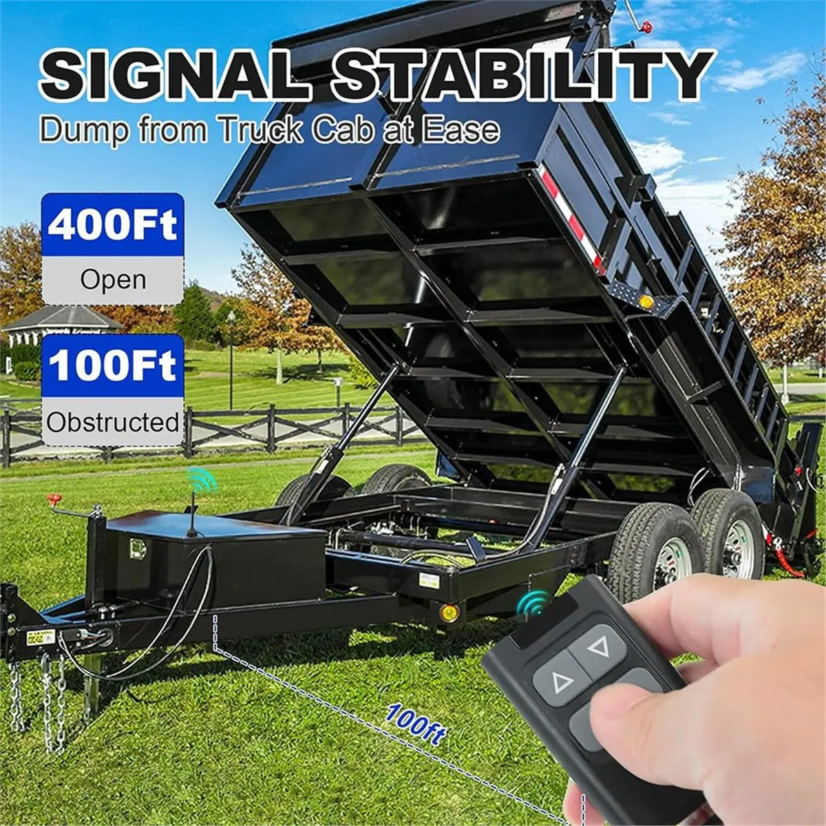 B21B Wireless Dump Trailer Remote Control Kit,Upgraded Dump Trailer Remote Controller 3-Wire/4-Wire,for Hydraulic Pumps
B21B Wireless Dump Trailer Remote Control Kit,Upgraded Dump Trailer Remote Controller 3-Wire/4-Wire,for Hydraulic Pumps