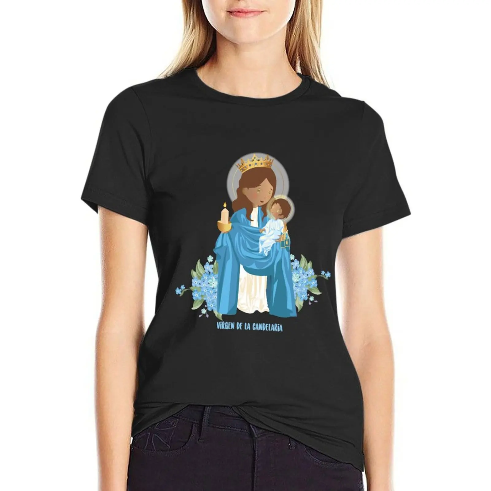 Virgin of Candelaria T-Shirt shirts graphic tees summer tops summer clothes spring clothes Women 2025
Virgin of Candelaria T-Shirt shirts graphic tees summer tops summer clothes spring clothes Women 2025