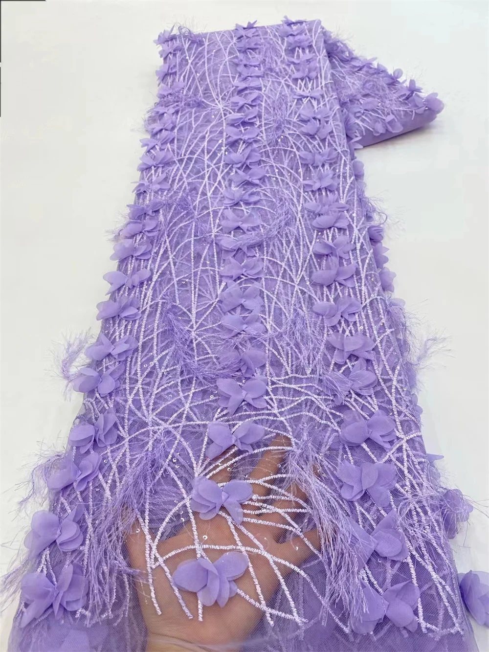 Purple African Sequins Lace Fabric 2024 High Quality Tulle Lace French Nigerian Net Beaded Lace Fabric For Sewing Wedding Dress
Purple African Sequins Lace Fabric 2024 High Quality Tulle Lace French Nigerian Net Beaded Lace Fabric For Sewing Wedding Dress