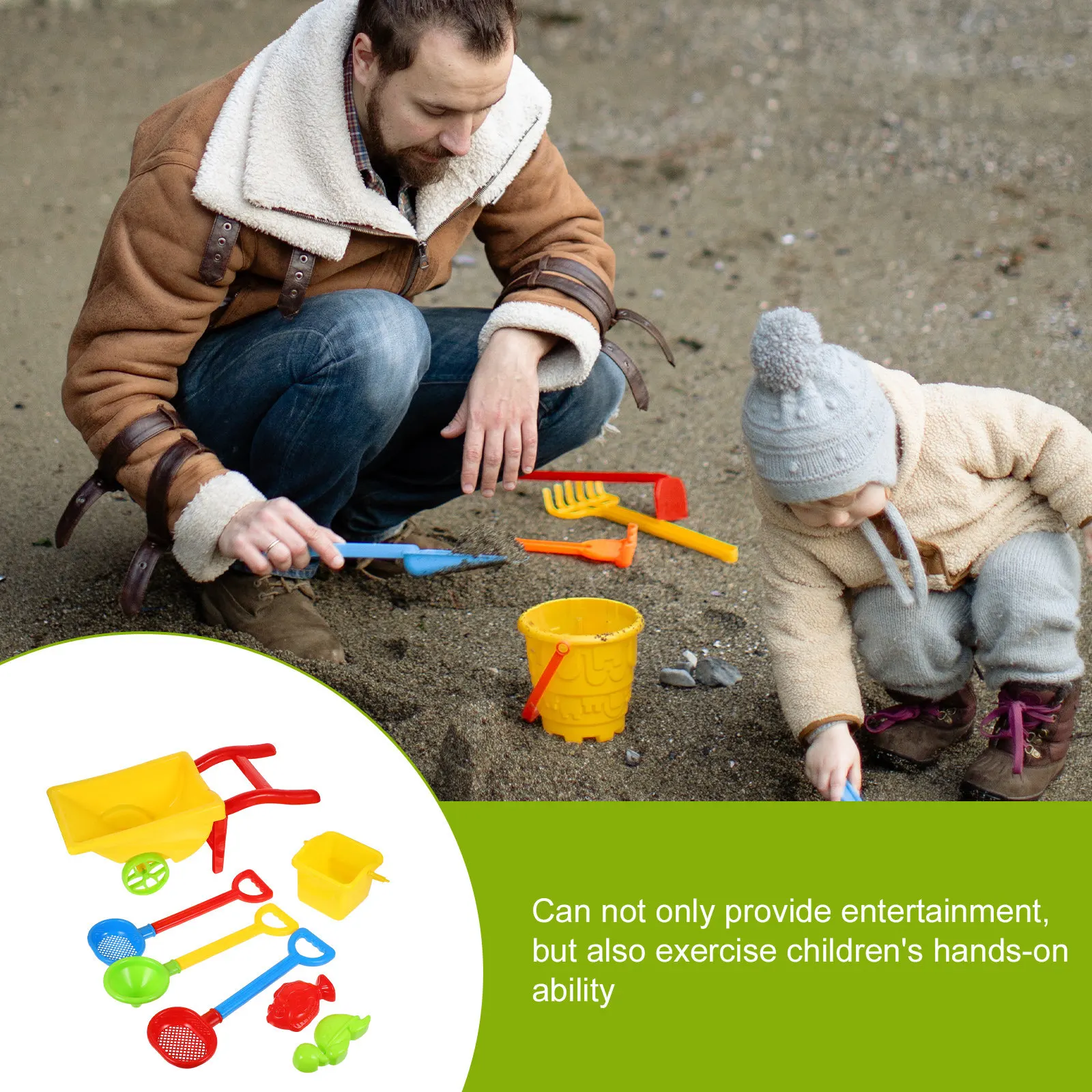 1Set Kids Sand Beach Playing Set Creative Colorful Portable Sand Play Set for Backyard Beach Activities Toys
1Set Kids Sand Beach Playing Set Creative Colorful Portable Sand Play Set for Backyard Beach Activities Toys