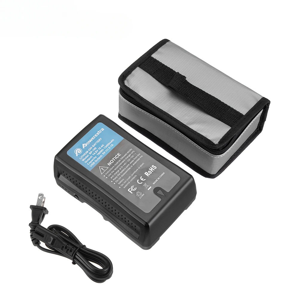 13400mAh V-Mount V-Lock Rechargeable Camera Lithium Ion Battery Pack for Camera LED Lights
13400mAh V-Mount V-Lock Rechargeable Camera Lithium Ion Battery Pack for Camera LED Lights