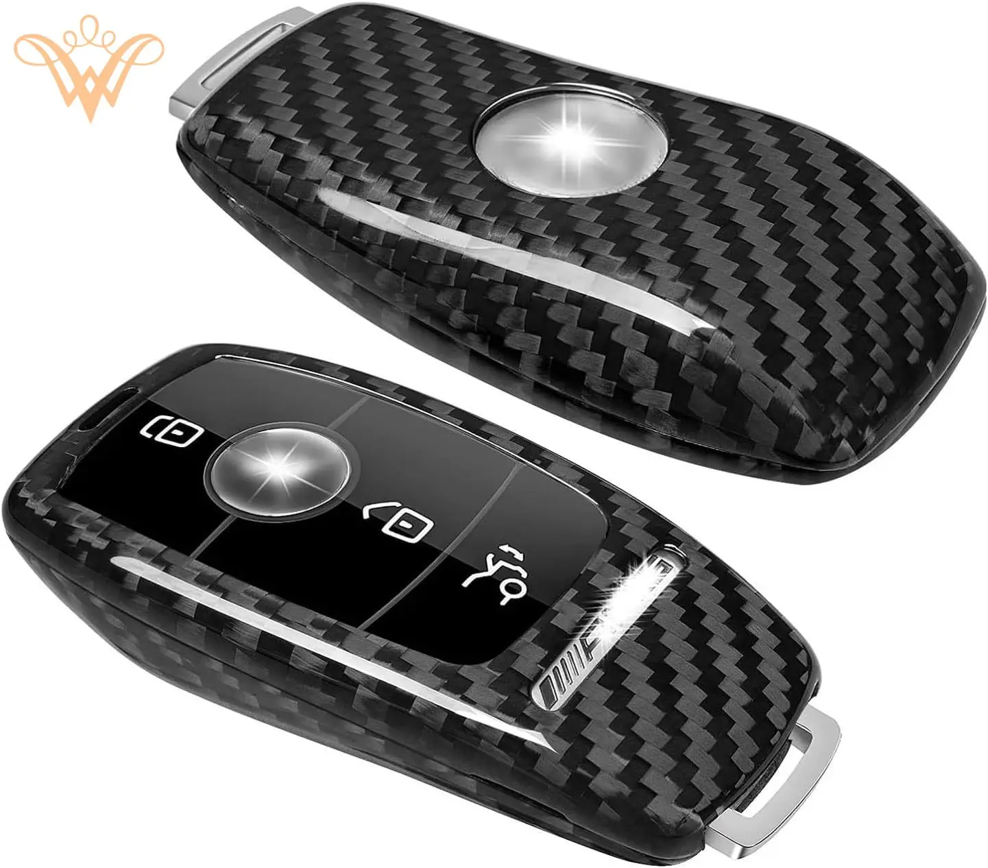 Carbon Fiber Key Cover Case Shell Compatible For Mercedes-Benz AMG A220 CLS Class E-Class E63S GLE 350 4Matic S-Class Remote Acc
Carbon Fiber Key Cover Case Shell Compatible For Mercedes-Benz AMG A220 CLS Class E-Class E63S GLE 350 4Matic S-Class Remote Acc