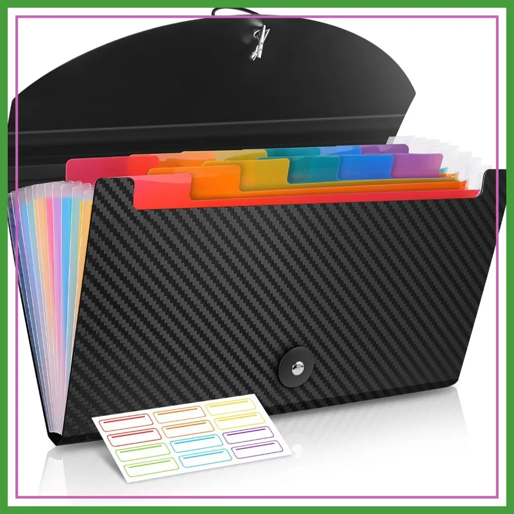 13 Pocket Receipt Organizer, Accordion File Folder for Cards, Bills, Tickets, Business Coupons
13 Pocket Receipt Organizer, Accordion File Folder for Cards, Bills, Tickets, Business Coupons