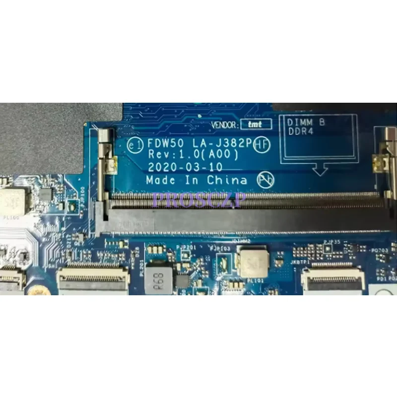 LA-J382PДля Dell Latitude 5510 CN-0KMP80 0KMP80 0JHN2X Материнская плата ноутбука Процессор i5-10310U i7-10610U i7-10810U 100% протестировано, ОК
LA-J382PДля Dell Latitude 5510 CN-0KMP80 0KMP80 0JHN2X Материнская плата ноутбука Процессор i5-10310U i7-10610U i7-10810U 100% протестировано, ОК