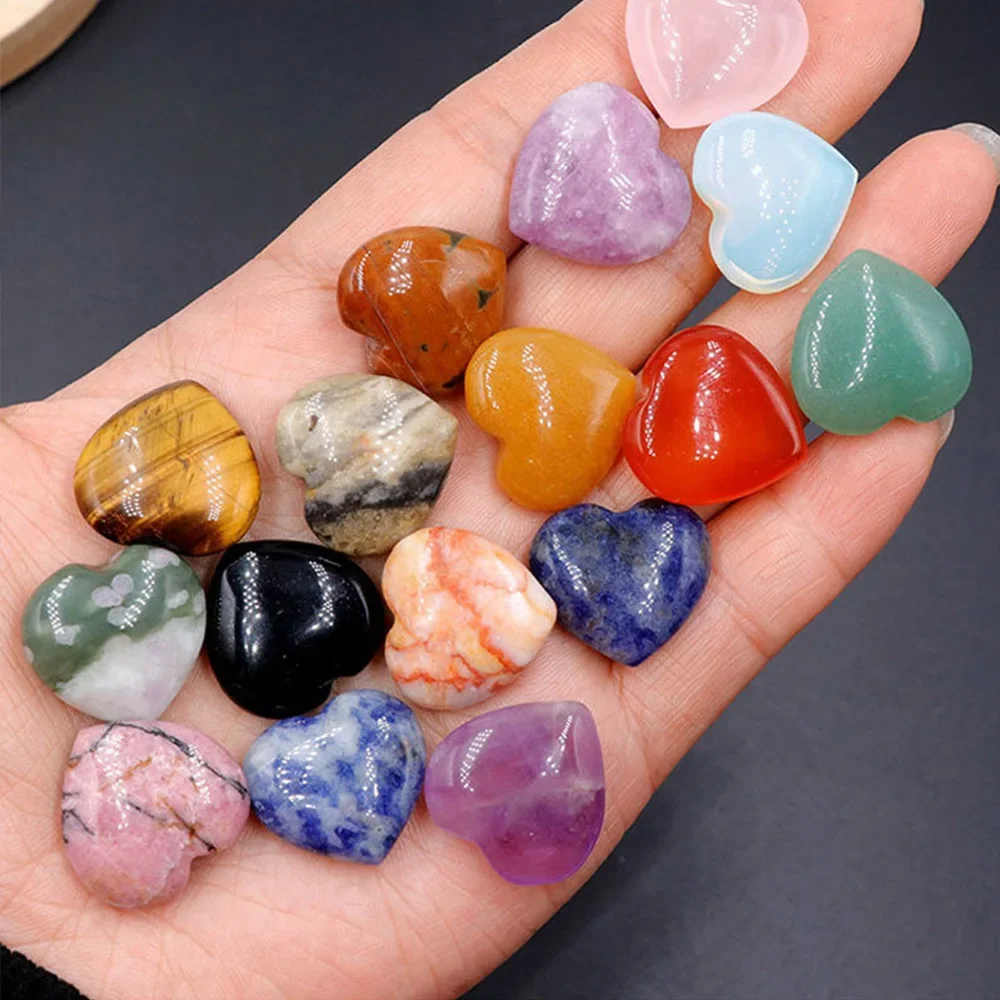 Heart Crystals Natural Stone Polished Reiki Healing Pocket Stones 0.8" Palm Thumb Love Stone Meditation Balancing Home Decor
Heart Crystals Natural Stone Polished Reiki Healing Pocket Stones 0.8" Palm Thumb Love Stone Meditation Balancing Home Decor