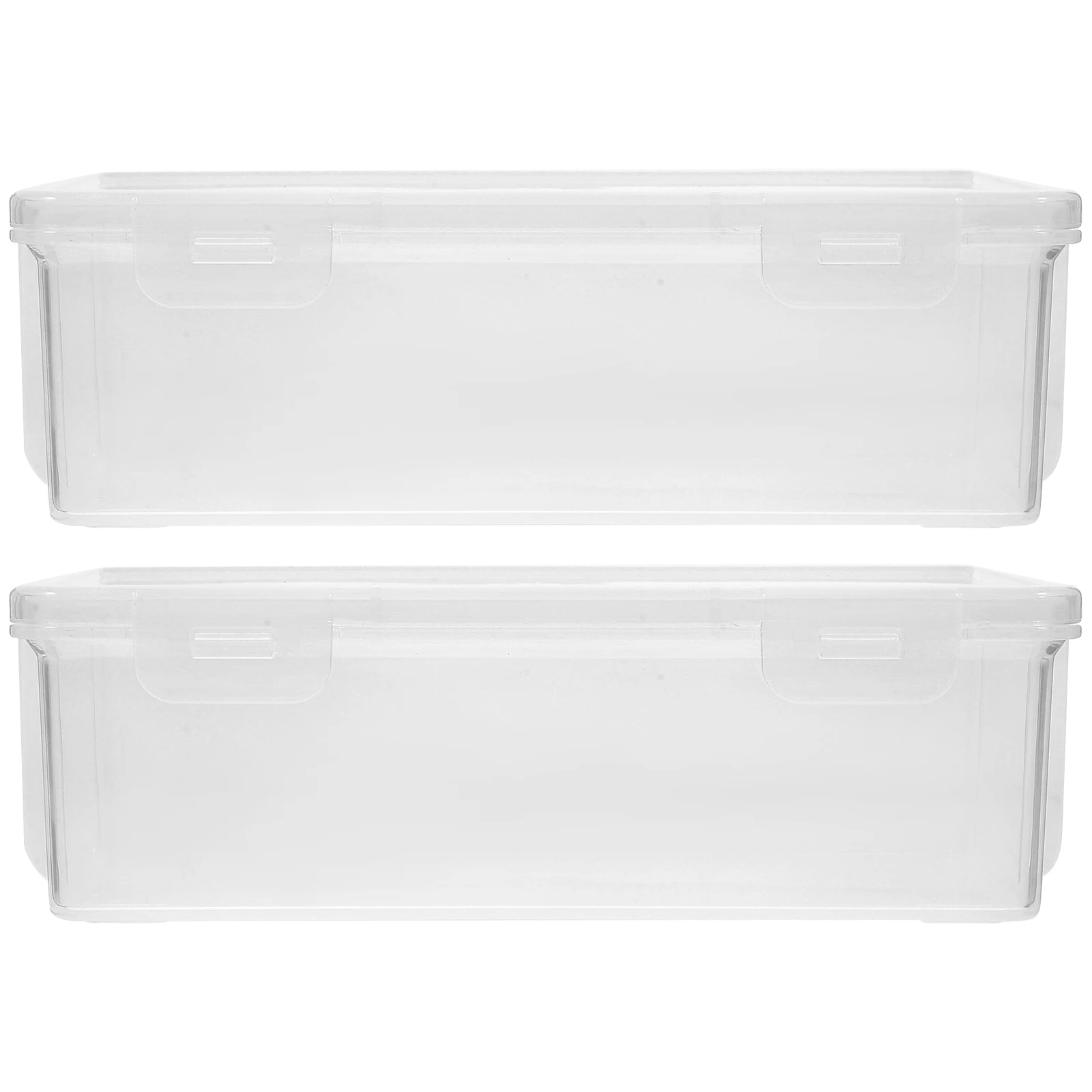 2Pcs Bread Storage Containers Airtight Loaf Holder Kitchen Counter Plastic PP Food Transparent Box Spice Keeper Household
2Pcs Bread Storage Containers Airtight Loaf Holder Kitchen Counter Plastic PP Food Transparent Box Spice Keeper Household