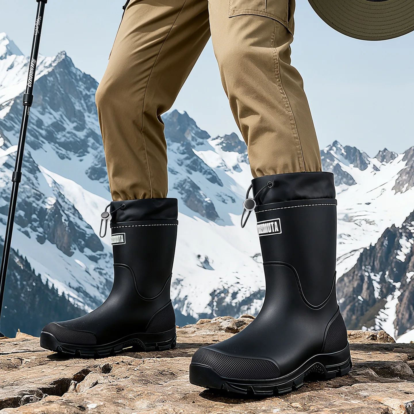 Lightweight Wear-Resistant Mid-Calf Rain Boots for Couples Outdoor Thick Bottom Anti-Slip Female Style Seafood Gathering Shoes
Lightweight Wear-Resistant Mid-Calf Rain Boots for Couples Outdoor Thick Bottom Anti-Slip Female Style Seafood Gathering Shoes