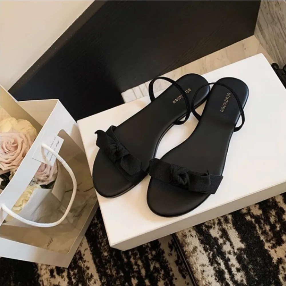 Flat Bottomed Slippers for Women Summer Bow Shaped Slimming Straight Strap Flat Sandals Women's Open Toed French Slippers Womens
Flat Bottomed Slippers for Women Summer Bow Shaped Slimming Straight Strap Flat Sandals Women's Open Toed French Slippers Womens