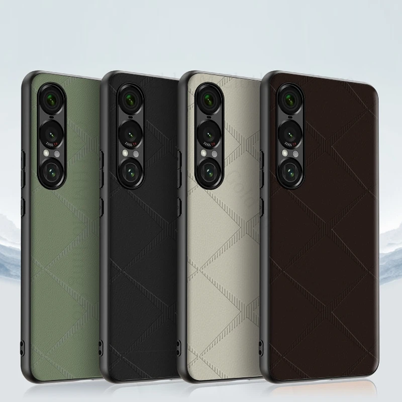 Capa For Sony Xperia 1 VII Skin Feel Leahter Soft TPU Bumper Phone Case Xperia 1 VI Holster Back Cover Xperia 1 IV 1V 1III Shell 
Capa For Sony Xperia 1 VII Skin Feel Leahter Soft TPU Bumper Phone Case Xperia 1 VI Holster Back Cover Xperia 1 IV 1V 1III Shell