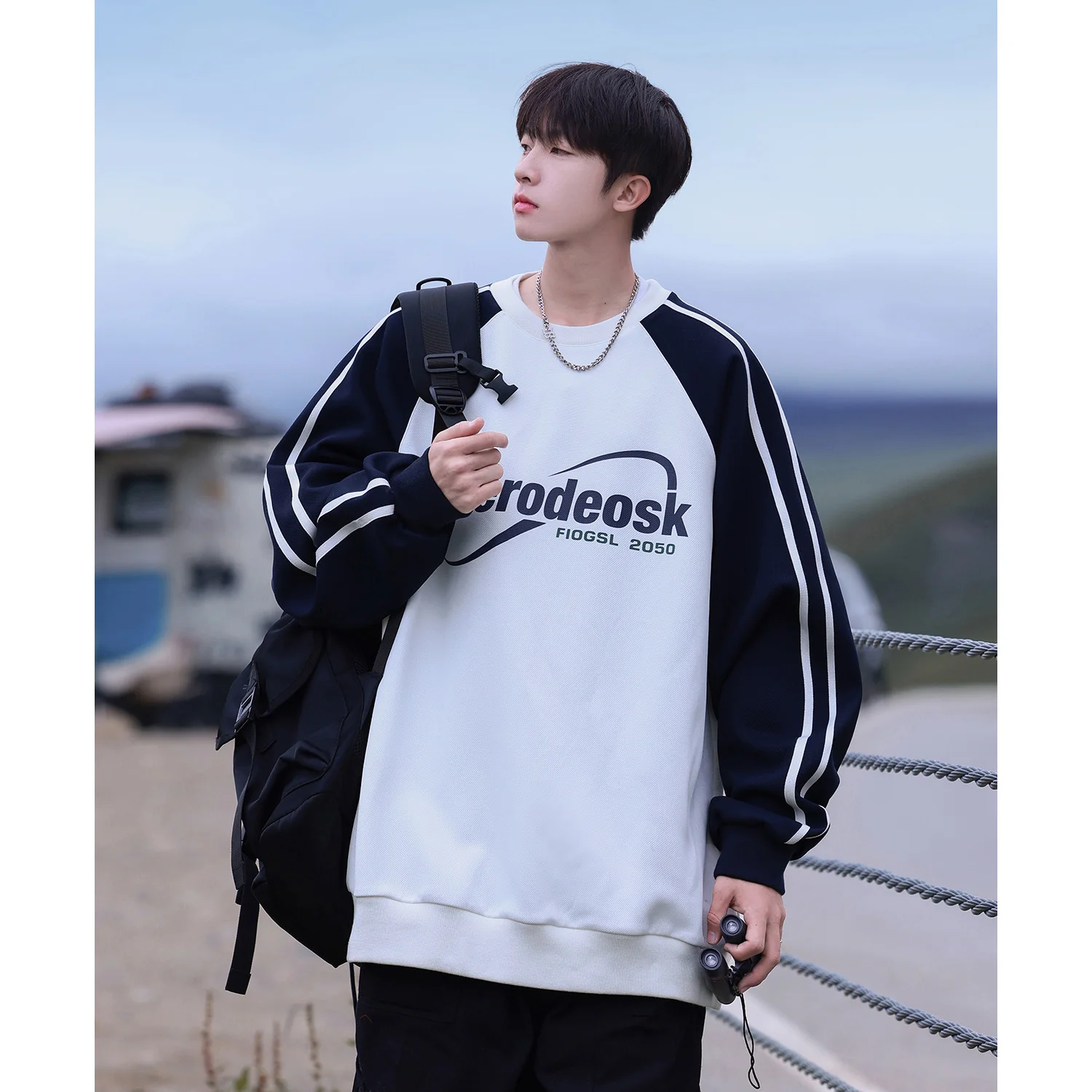 Loose Fit round Ne Sweatirt for Men Spring Autumn New Sle Color Blo Sportswear Casual Youth Faion Outerwear
Loose Fit round Ne Sweatirt for Men Spring Autumn New Sle Color Blo Sportswear Casual Youth Faion Outerwear