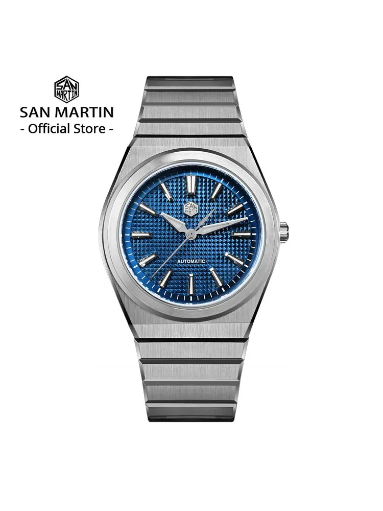 San Martin 39mm Luxury Men Sports Watch Waffle Dial Integrated Bracelet Miyota 90S5 Automatic Mechanical Clear Caseback SN0152
San Martin 39mm Luxury Men Sports Watch Waffle Dial Integrated Bracelet Miyota 90S5 Automatic Mechanical Clear Caseback SN0152