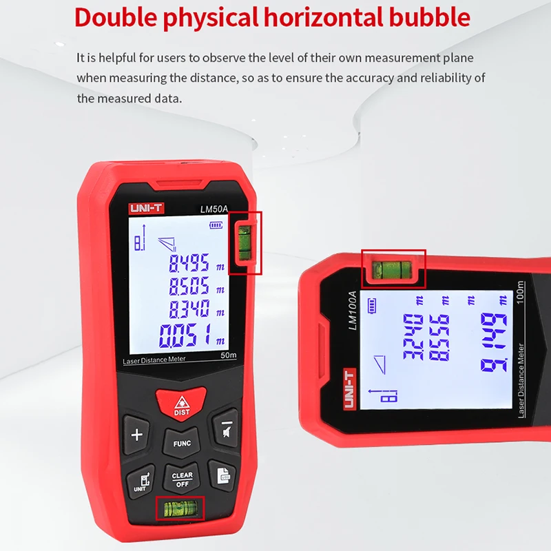 Лазерный дальномер UNI-T LM50A LM70A LM100A LM120A Лазерный дальномер Цифровой дальномер Рулетка
Лазерный дальномер UNI-T LM50A LM70A LM100A LM120A Лазерный дальномер Цифровой дальномер Рулетка
