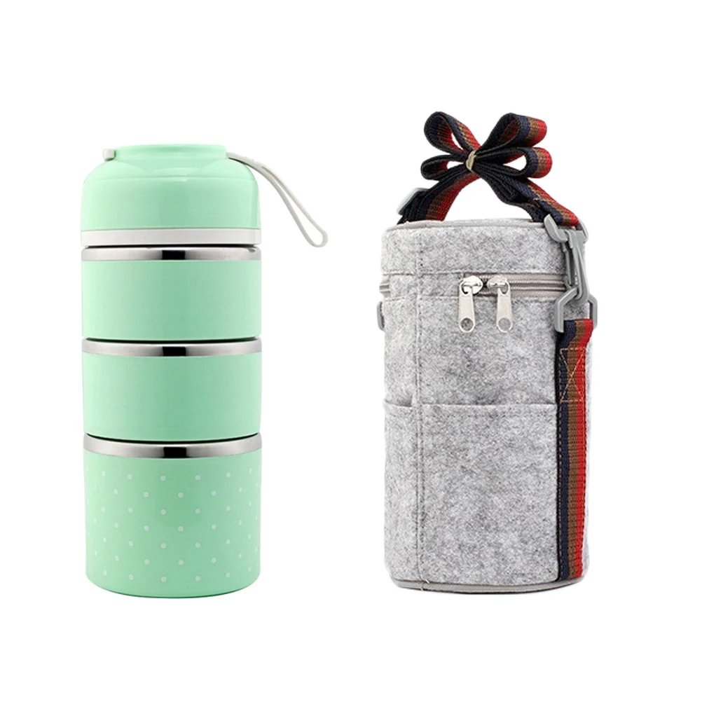 /Set Stainless Steel 3-Layer Insulated Lunch Box Bento Container Multi Layer Food Carrier With Adjustable Shoulder Bag Green
/Set Stainless Steel 3-Layer Insulated Lunch Box Bento Container Multi Layer Food Carrier With Adjustable Shoulder Bag Green