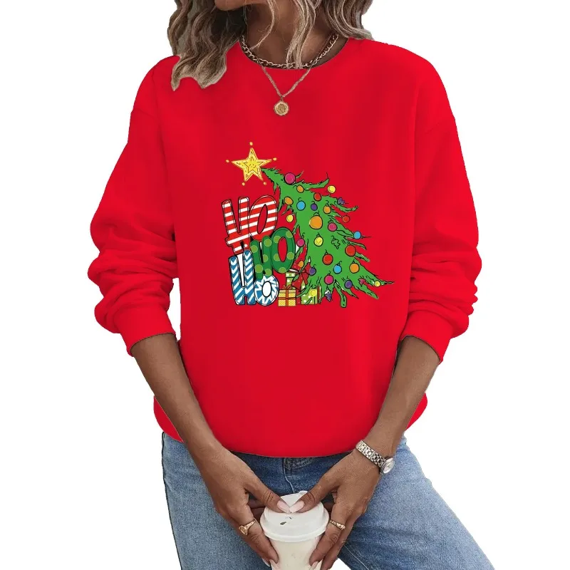 Crew-neck Hoodie Europe and The United States Christmas Long-sleeved Hot Christmas Tree Printing Sweatshirts Hoodies Women
Crew-neck Hoodie Europe and The United States Christmas Long-sleeved Hot Christmas Tree Printing Sweatshirts Hoodies Women