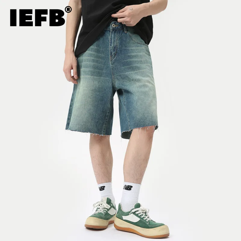 Винтажные мужские брюки IEFB в стиле High Street с Изношенным дизайном, новые модные летние брюки с широкими штанинами, 9C6319
Винтажные мужские брюки IEFB в стиле High Street с Изношенным дизайном, новые модные летние брюки с широкими штанинами, 9C6319