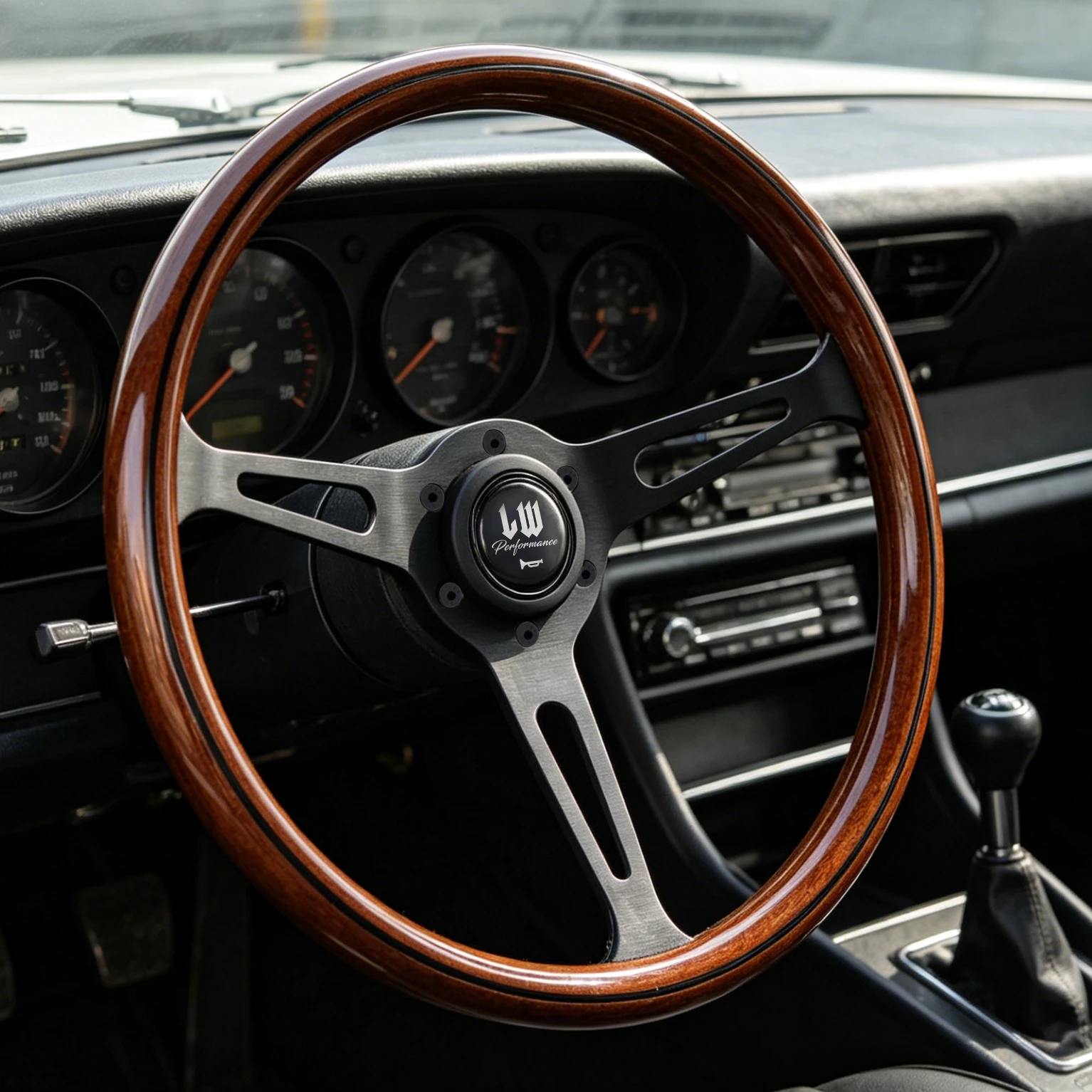 LW Classic 15inch 380mm Woodgrain Mahogany Wood Mid-Deep Steering Wheel
LW Classic 15inch 380mm Woodgrain Mahogany Wood Mid-Deep Steering Wheel