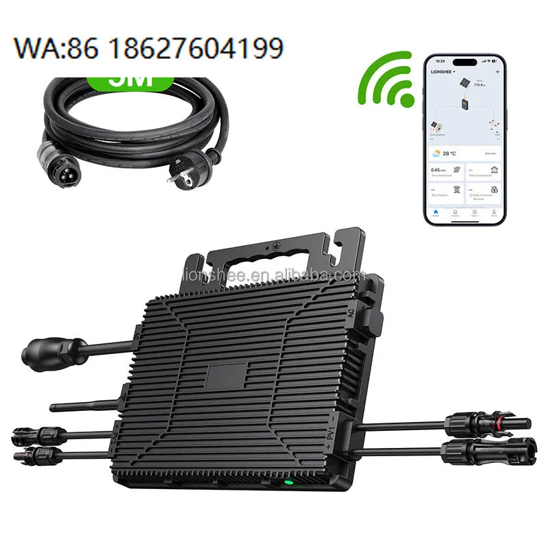 800W IP67 Waterproof Grid Tie Micro Inverter WiFi APP Remote Control MPPT Balcony Solar Panel System
800W IP67 Waterproof Grid Tie Micro Inverter WiFi APP Remote Control MPPT Balcony Solar Panel System