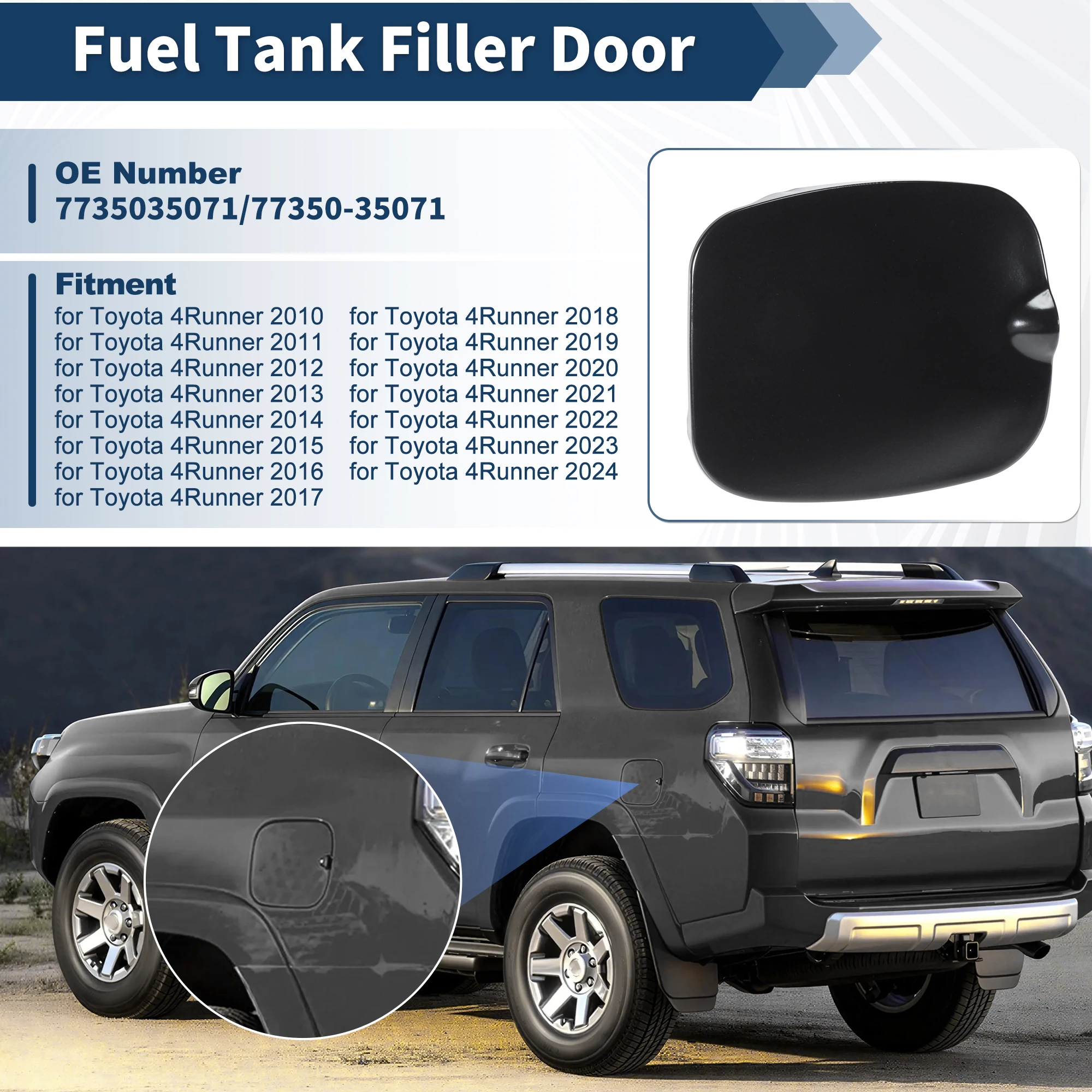 Крышка топливного бака UXCELL 77350-35071 для Toyota 4Runner 2010-2024
Крышка топливного бака UXCELL 77350-35071 для Toyota 4Runner 2010-2024