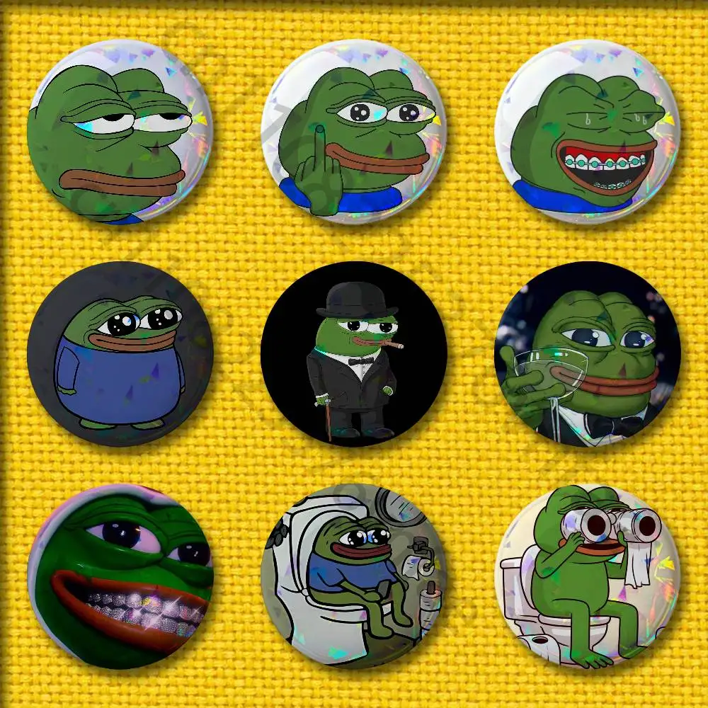 Funny Pepe Frog Badges 75mm 25mm 44mm 32mm 58mm Round Pin Brooch Souvenir Clothes Cosplay Gift Accessories
Funny Pepe Frog Badges 75mm 25mm 44mm 32mm 58mm Round Pin Brooch Souvenir Clothes Cosplay Gift Accessories
