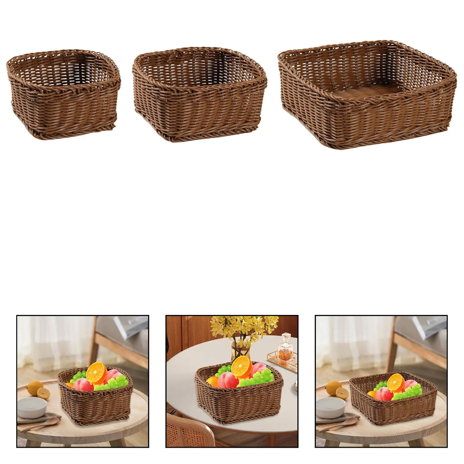 Woven Storage Basket, Home Accessory, Lightweight, Versatile Desk Organizer, Fruit Basket
Woven Storage Basket, Home Accessory, Lightweight, Versatile Desk Organizer, Fruit Basket