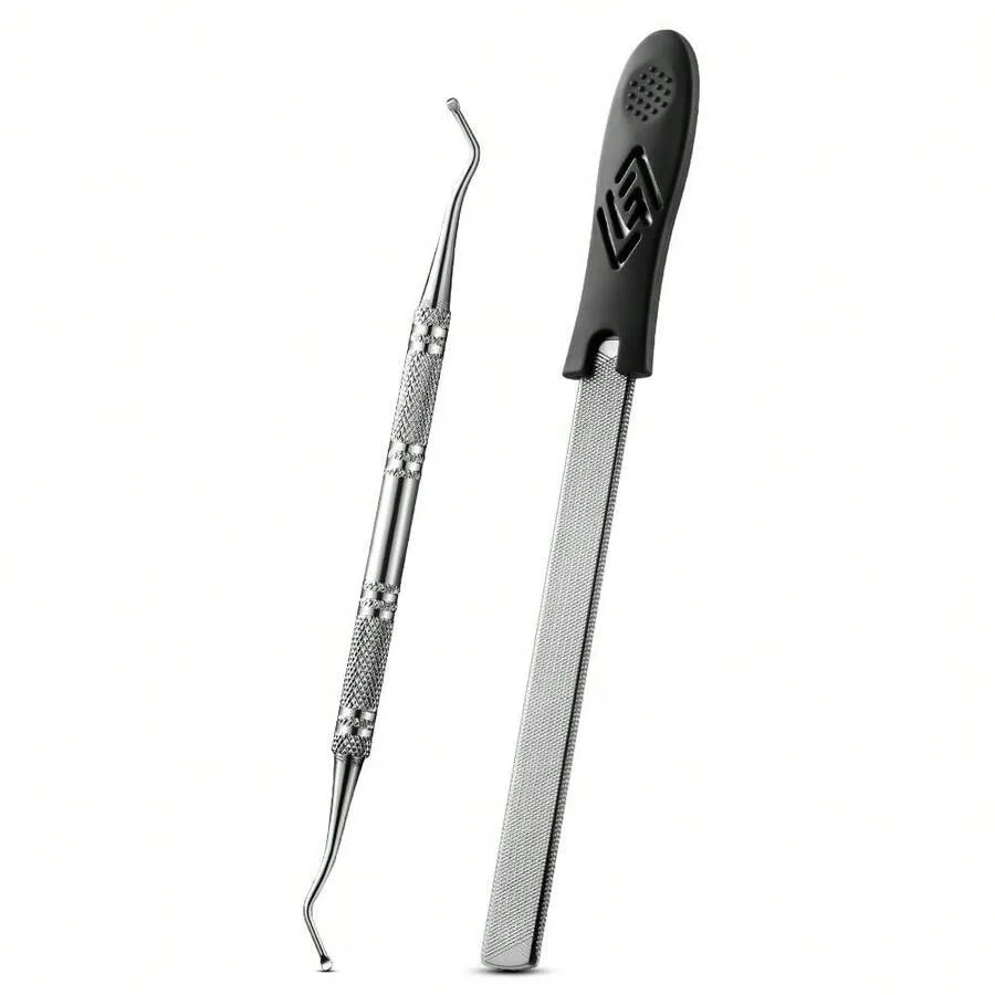 【New Arrival】Professional Manicure Tool Kit, Double-Ended Cuticle Cleaner and Metal Nail File
【New Arrival】Professional Manicure Tool Kit, Double-Ended Cuticle Cleaner and Metal Nail File