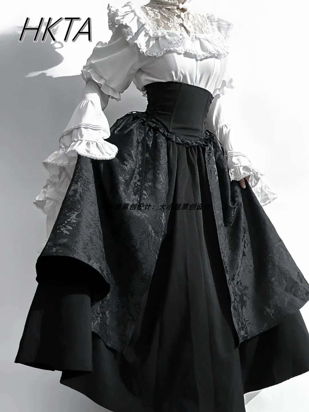 Goth Y2K Top Shirt Summer New Lolita Long Sleeved Blouse Women Black Skirt Two Pieces Set Super Cool Subculture Cos Long Skirt
Goth Y2K Top Shirt Summer New Lolita Long Sleeved Blouse Women Black Skirt Two Pieces Set Super Cool Subculture Cos Long Skirt