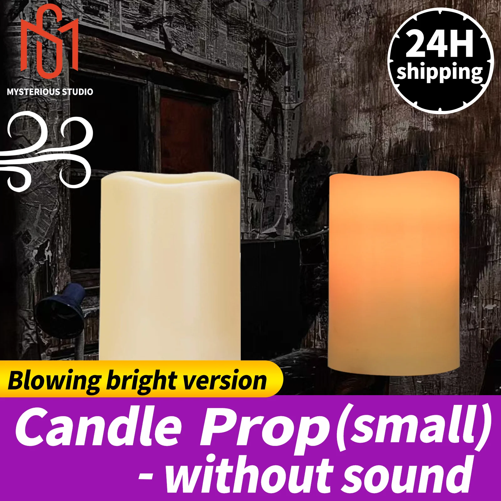 Маленькая свеча Mystery Studio, выдувной яркий выпуск, открыть магнитный замок, реквизит для побеговой комнаты 1987.
Маленькая свеча Mystery Studio, выдувной яркий выпуск, открыть магнитный замок, реквизит для побеговой комнаты 1987.