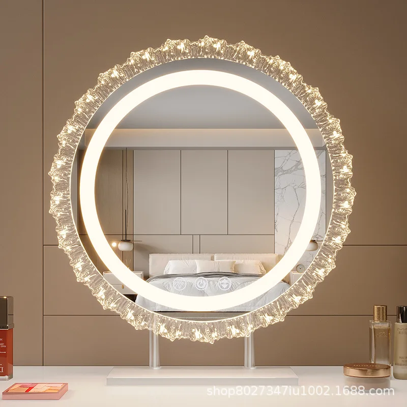 Легкое роскошное акриловое зеркало для макияжа с подсолнечником и трехцветным светодиодом, вращающееся с подсветкой, настольное косметическое зеркало
Легкое роскошное акриловое зеркало для макияжа с подсолнечником и трехцветным светодиодом, вращающееся с подсветкой, настольное косметическое зеркало