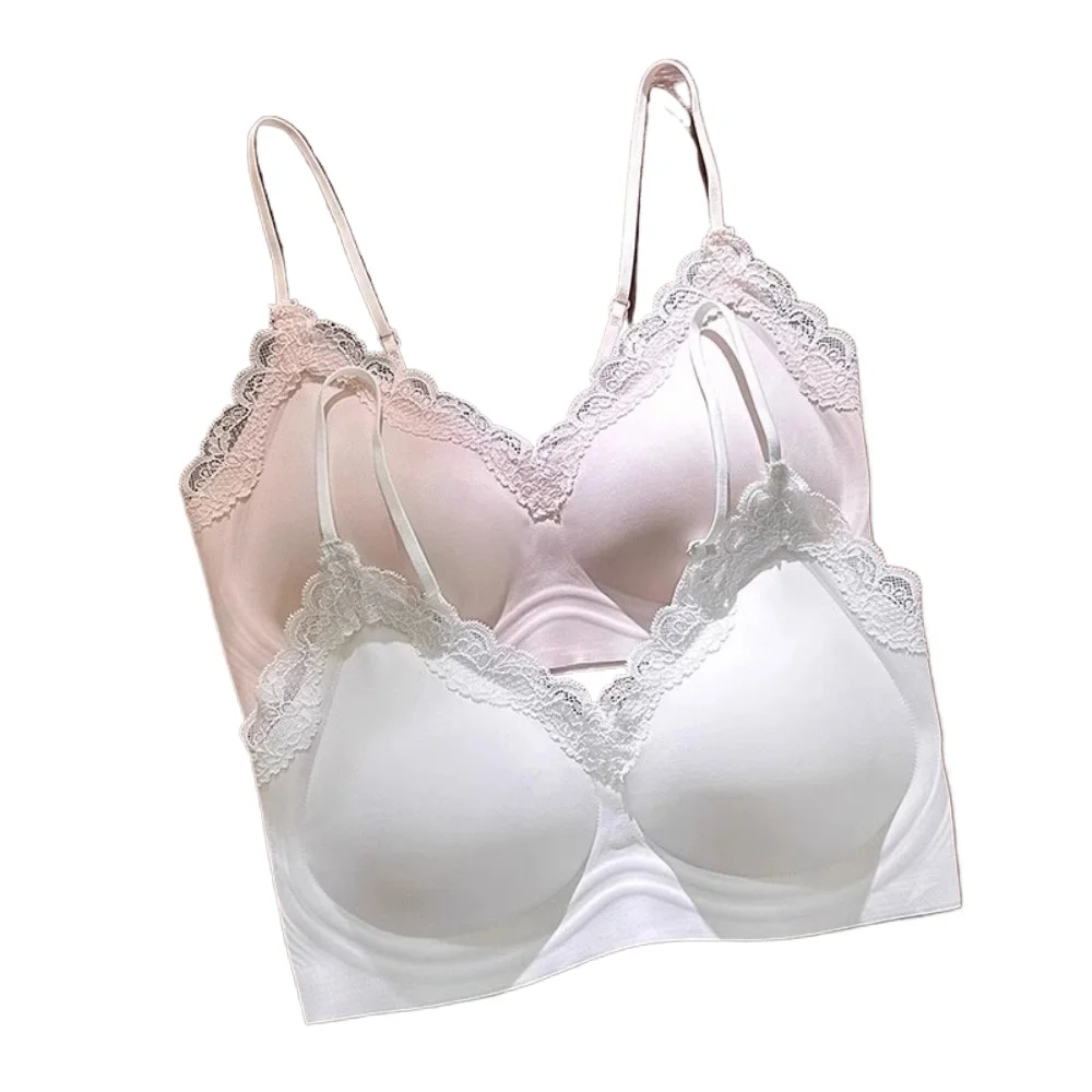 KUCLUT Wireless Deep V Bra Close-fitting Shockproof Lace Brassiere for Women Gathered Breasts Anti-sagging Seamless Bras
KUCLUT Wireless Deep V Bra Close-fitting Shockproof Lace Brassiere for Women Gathered Breasts Anti-sagging Seamless Bras