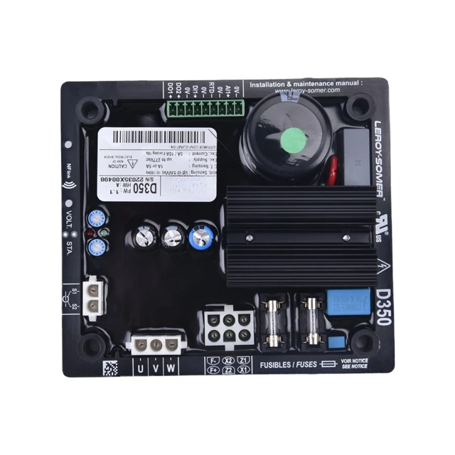 Automatic Voltage Regulator Genset AVR D350 For LeroySomer DieselGenerator
Automatic Voltage Regulator Genset AVR D350 For LeroySomer DieselGenerator