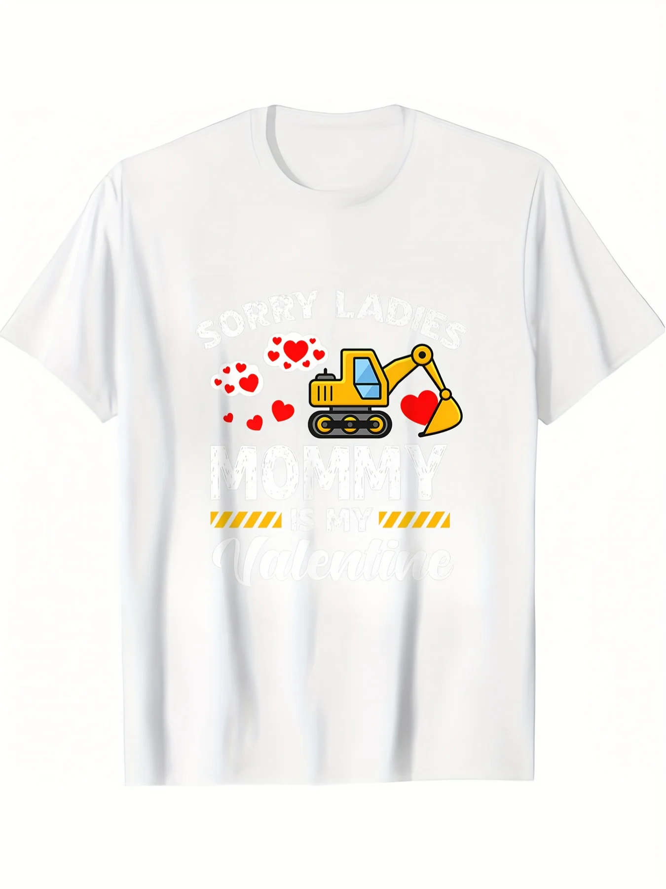 Excavator Mommy Is My Valentine Graphic Tee Funny Construction Worker Lover Short Sleeve T-Shirt for Boys Mom
Excavator Mommy Is My Valentine Graphic Tee Funny Construction Worker Lover Short Sleeve T-Shirt for Boys Mom