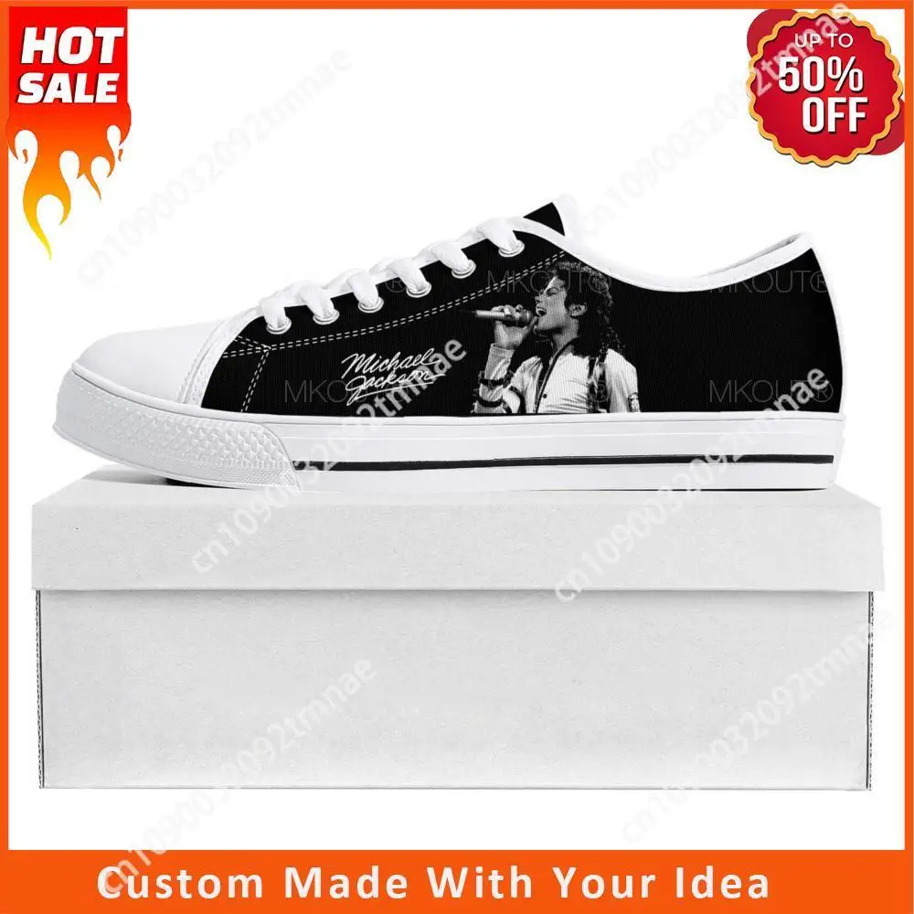Michael Jackson Pop Singer Dancer Low Top High Quality Sneakers Mens Womens Teenager Canvas Sneaker Couple Shoes Custom Shoe
Michael Jackson Pop Singer Dancer Low Top High Quality Sneakers Mens Womens Teenager Canvas Sneaker Couple Shoes Custom Shoe