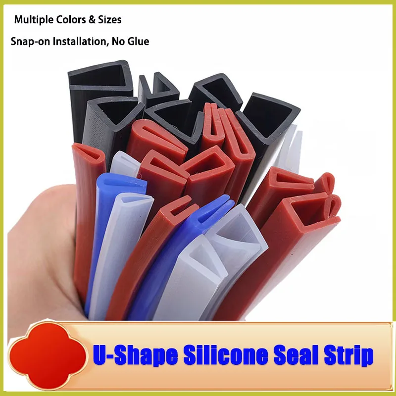 High-Quality Silicone U-Edge Trim Strip, Non-toxic & Odorless, Anti-aging Sealing Strip for Glass & Machinery
High-Quality Silicone U-Edge Trim Strip, Non-toxic & Odorless, Anti-aging Sealing Strip for Glass & Machinery