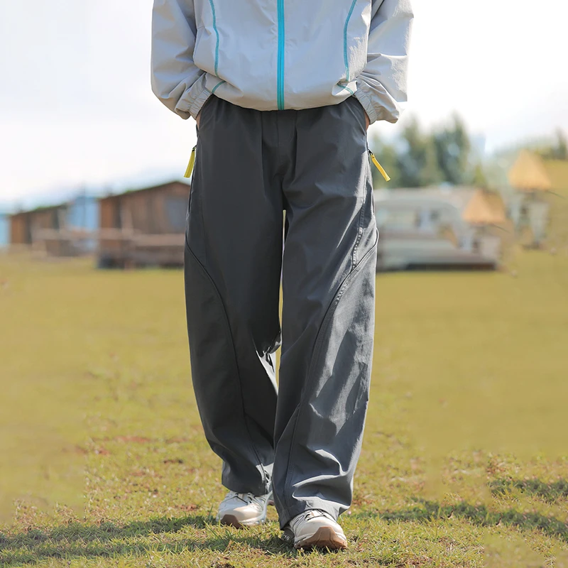 TFETTERS Men's Casual Pants Spring and Autumn Outdoor Straight Sports Pants Drawstring Elastic Waist Pocket Zipper Cycling Pants 
TFETTERS Men's Casual Pants Spring and Autumn Outdoor Straight Sports Pants Drawstring Elastic Waist Pocket Zipper Cycling Pants