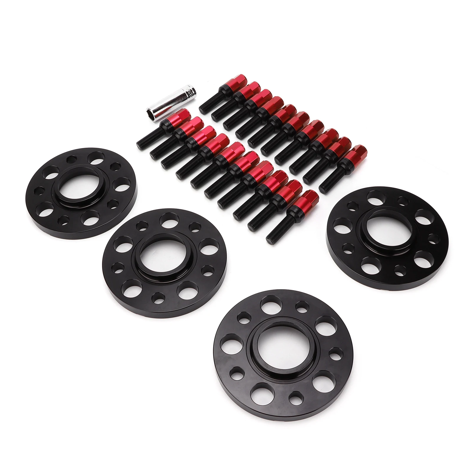 Комплект прокладок для колес из 4 шт., 15 мм - шаблон болта M14x1,5-5x112 мм, замена для ALLROAD 2013-2020, красный, прочный аксессуар для колес 
Комплект прокладок для колес из 4 шт., 15 мм - шаблон болта M14x1,5-5x112 мм, замена для ALLROAD 2013-2020, красный, прочный аксессуар для колес