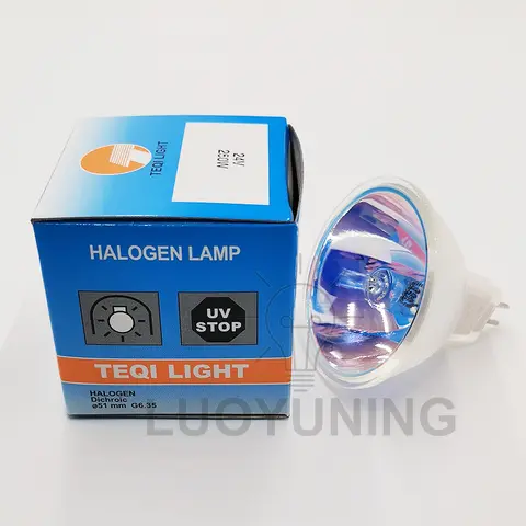 Compatible ELC 64653/13163 24V250W/150W Halide Lamp G6.35 MR16 Light For Microscopic Endoscopic Lighting