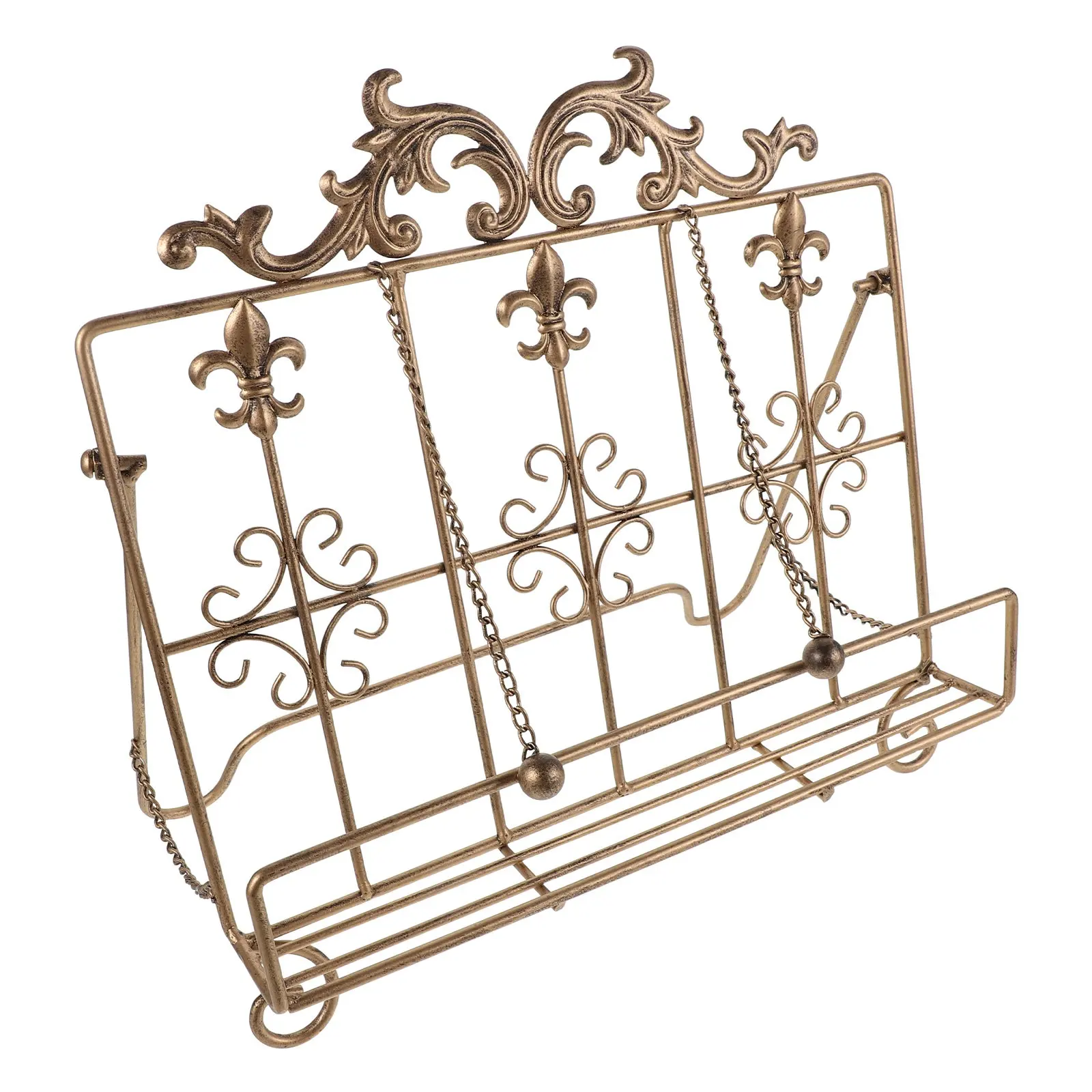 Kitchen Cookbook Stand Vintage Iron Recipe Book Rack Countertop Book Holder Easel Metal Reading Stand for Cookbooks Magazines
Kitchen Cookbook Stand Vintage Iron Recipe Book Rack Countertop Book Holder Easel Metal Reading Stand for Cookbooks Magazines